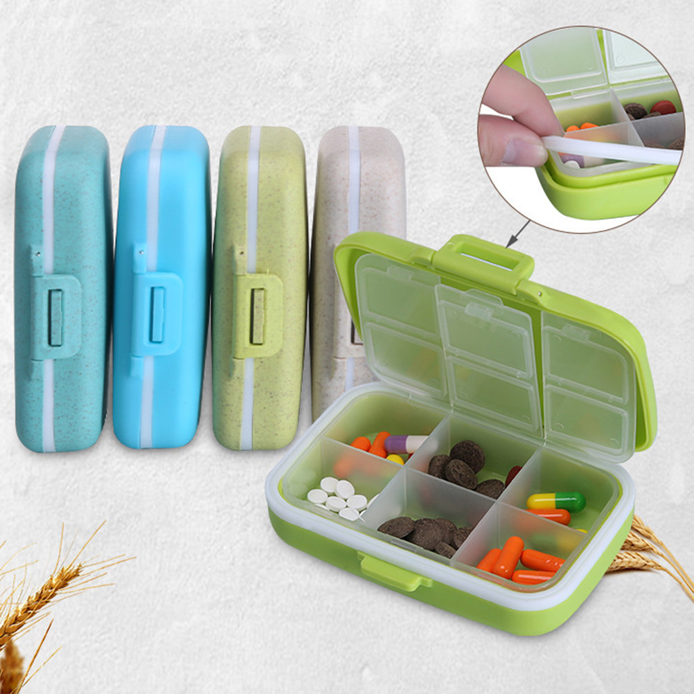 Biodegradable Eco Case - Портативный органайзер для таблеток с шестью