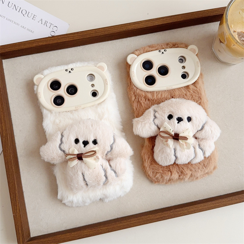 Phone Cases Store - Теплый пушистый плюшевый чехол для телефона
