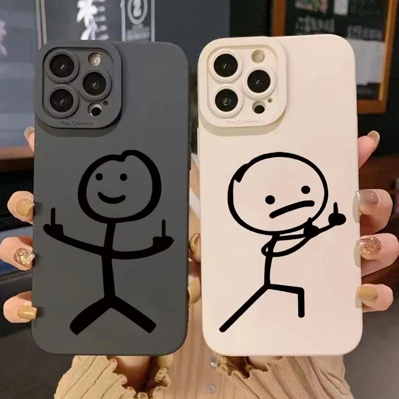 Phone Cases Store - Милый мультяшный матовый силиконовый чехол-накладка для