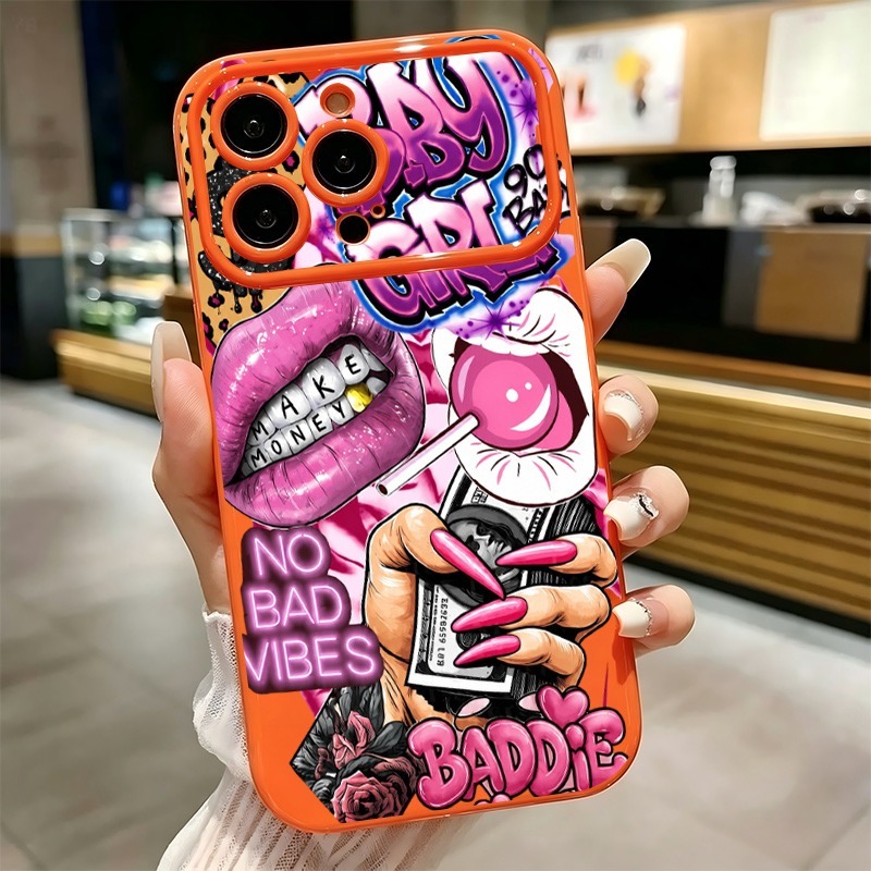 Phone Cases Store - Чехол для телефона с граффити-принтом «Розовые