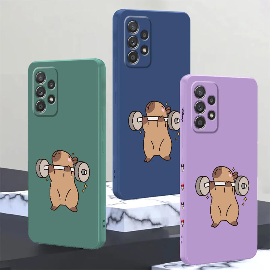 Phone Cases Samsung A14 - Милый чехол для телефона с капибарой
