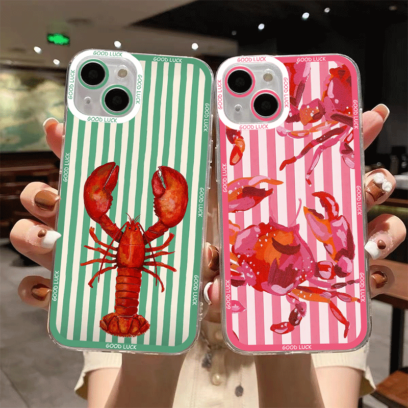 Phone Cases Samsung A14 - Простой милый зелено-белый чехол в клетку