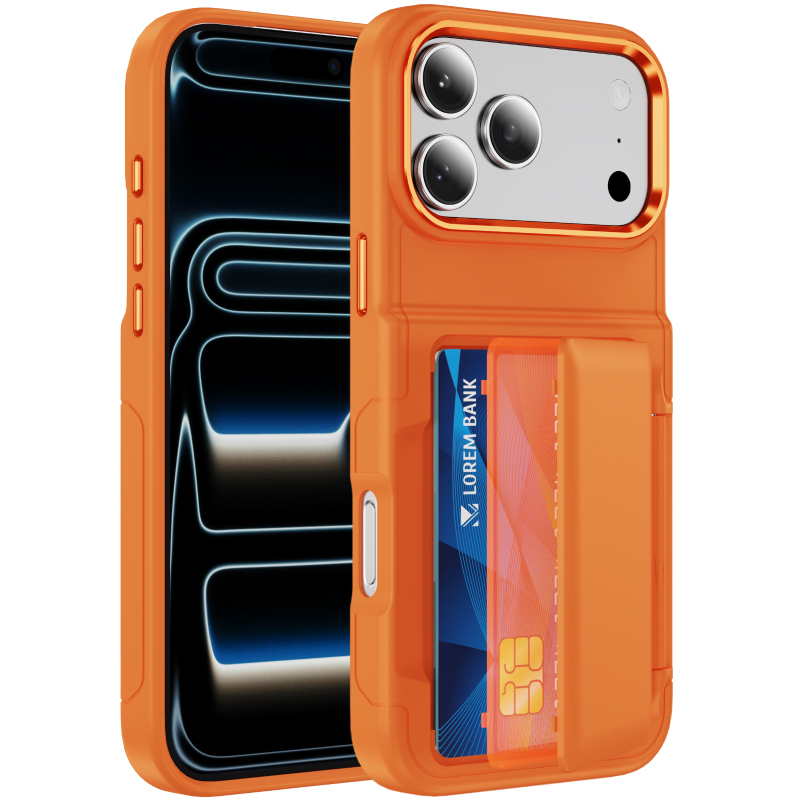 Card Holder Slim Case - Новый однотонный матовый чехол-бумажник из поликарбоната