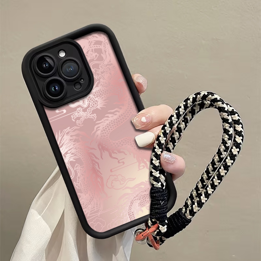 Phone Cases With Straps - Бледно-белый чехол для телефона с узором