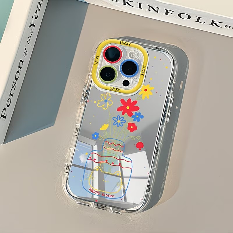 Phone Cases Store - Летний чехол-зеркало с дизайном «Кошка в
