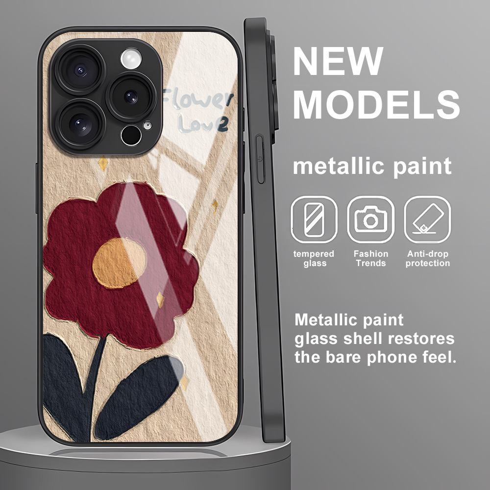 Phone Cases Samsung A14 - Чехол из закаленного стекла для телефона