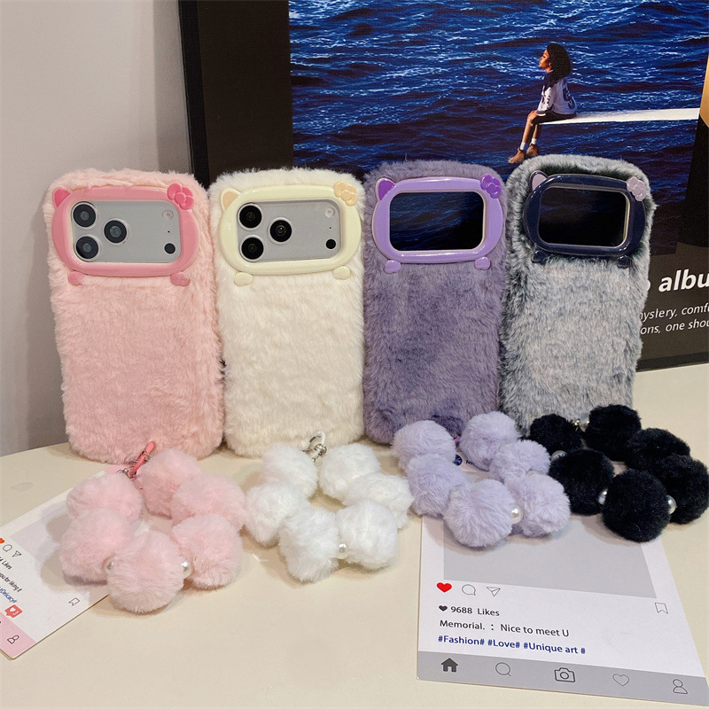 Роскошный однотонный плюшевый  – обзор и цена Phone Cases Store
