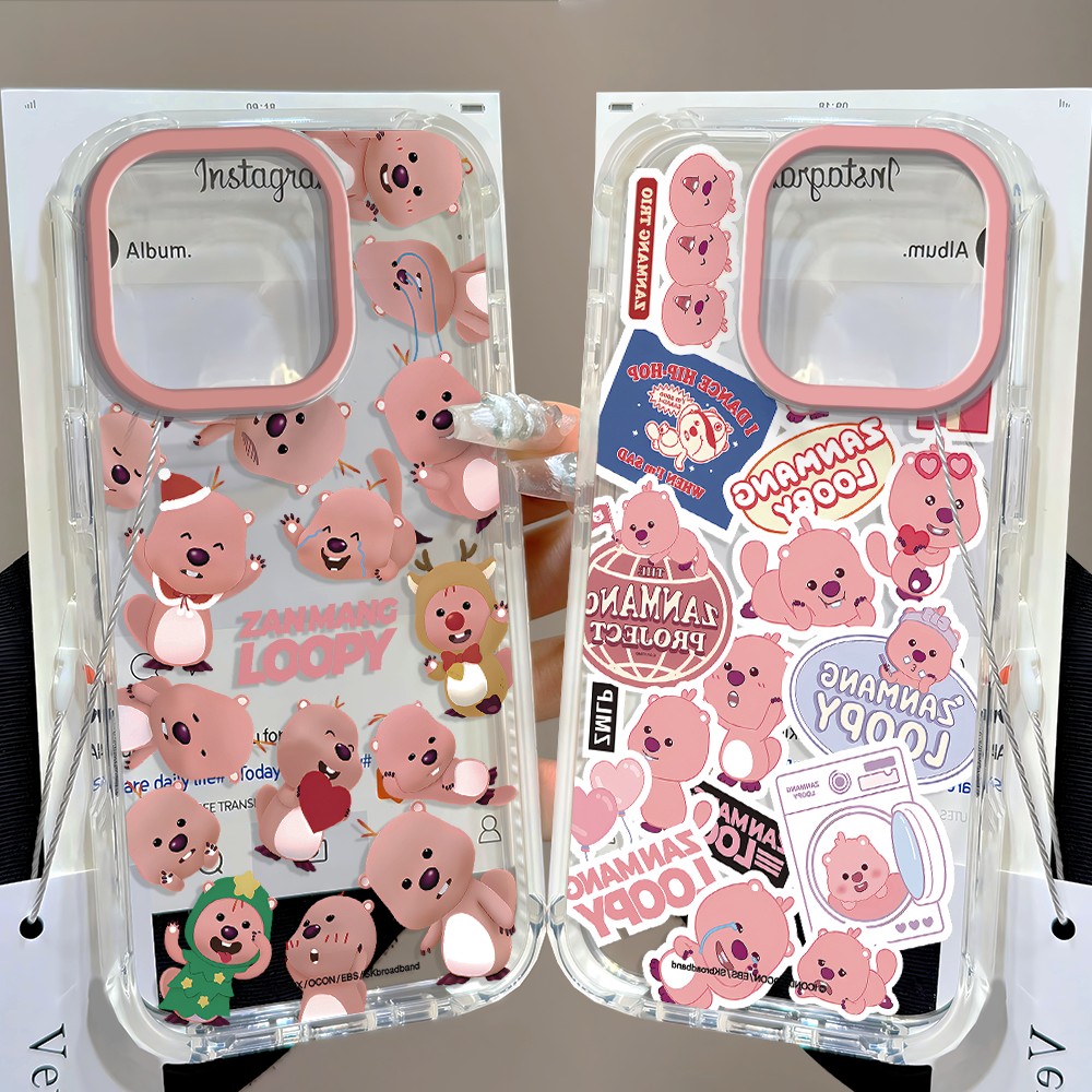 Розовый милый чехол Loopys для – обзор и цена Phone Cases Loopy