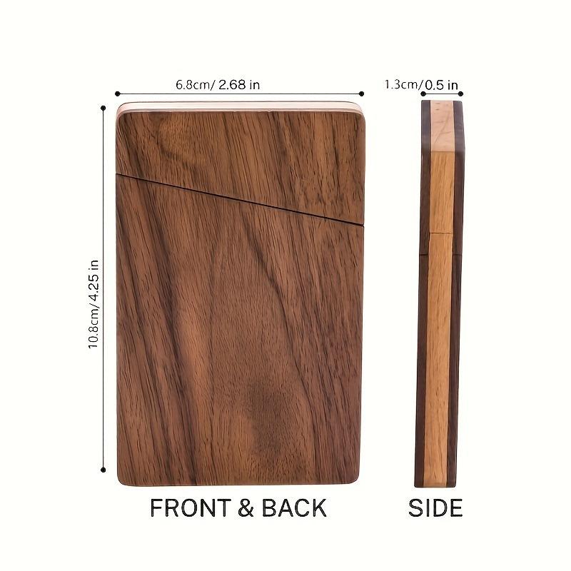 Портативный деревянный держате – обзор и цена Card Holder Slim Case